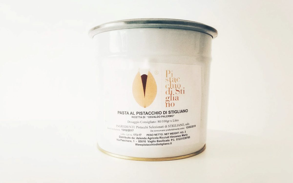 La pasta di puro pistacchio di Stigliano, ricetta di Osvaldo Palermo